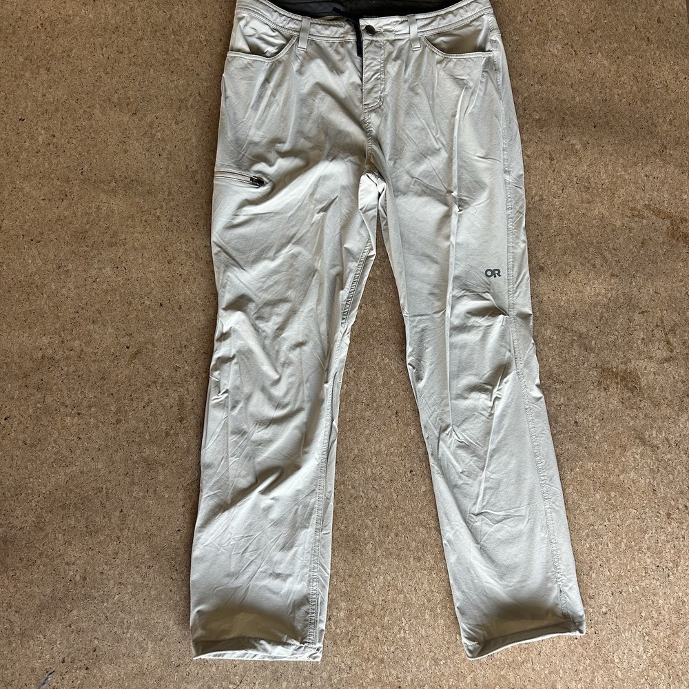 Outdoor Research Ferrosi Hiking Pants Women's 12 Light Pewter Stretch Trail
